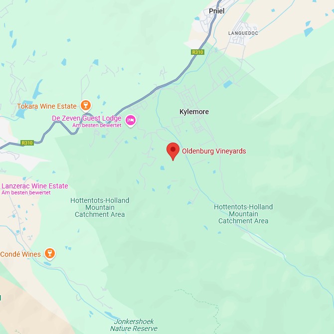Oldenburg Vineyards Karte