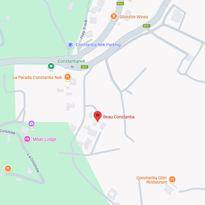 Beau Constantia Karte