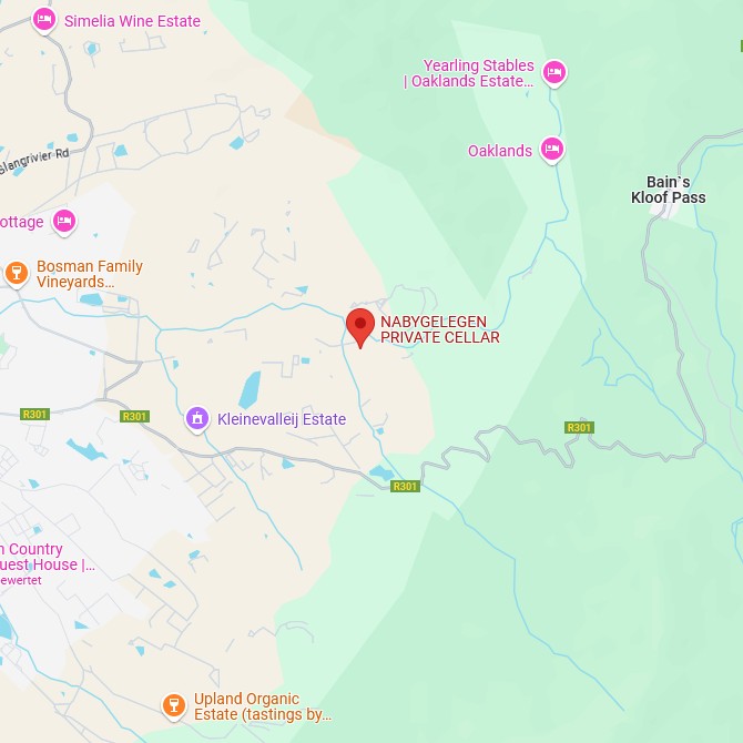 Nabygelegen Private Cellar Karte