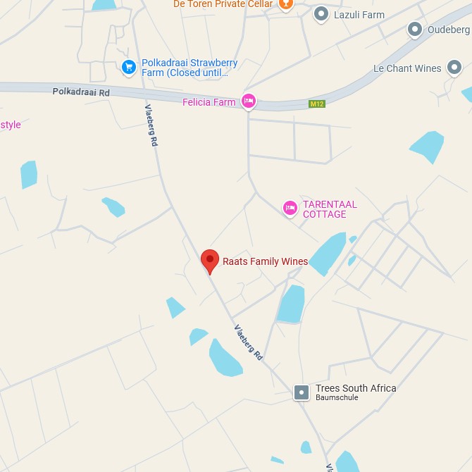 Raats Family Wines Karte