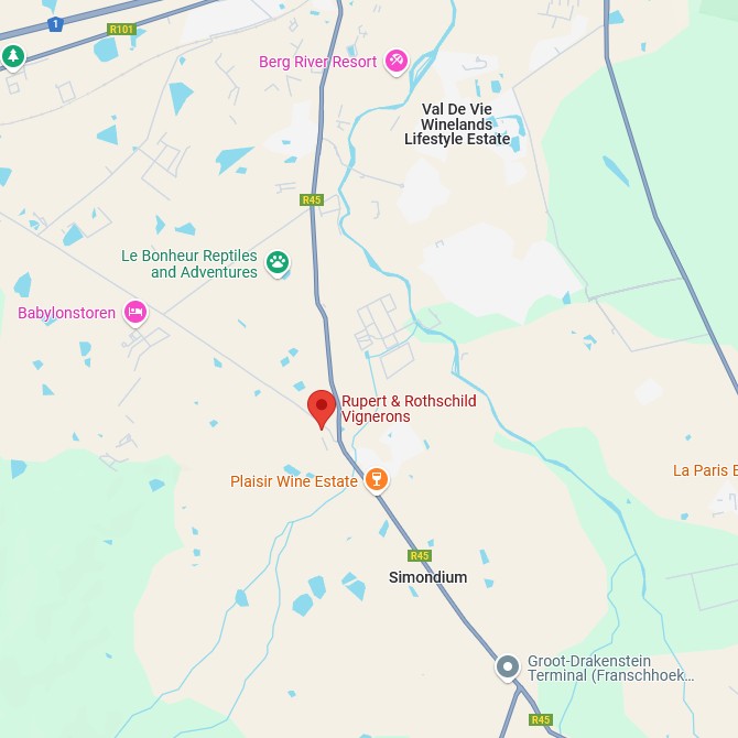 Rupert & Rothschild Vignerons Karte