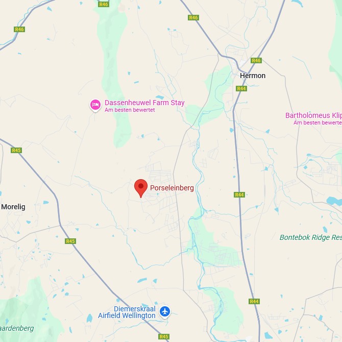 Porseleinberg Karte