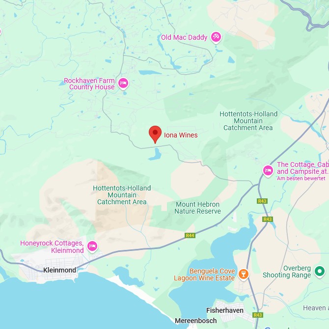 Iona Vineyards Karte