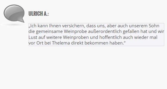 Kunden Kommentar zur Online Weinverkostung