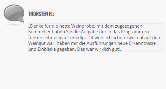 Kunden Kommentar zur Online Weinverkostung