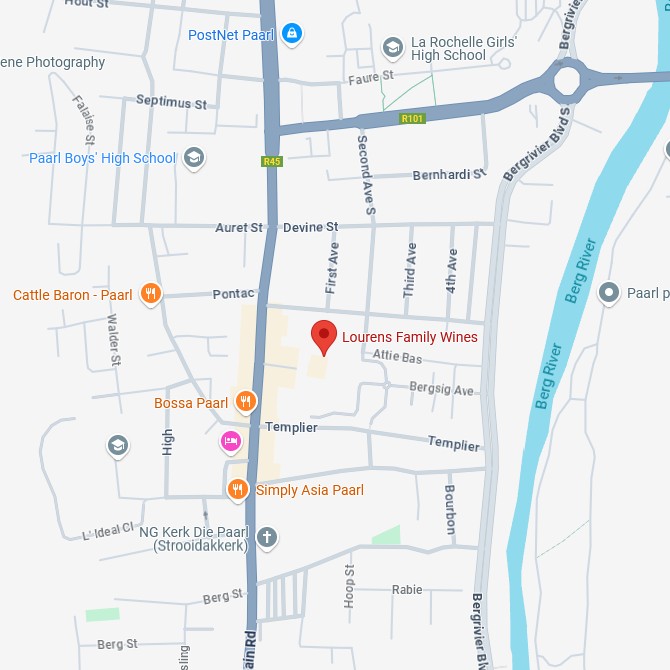 Lourens Family Wines Karte