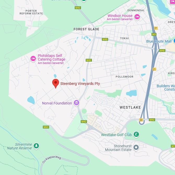 Steenberg Vineyards Karte