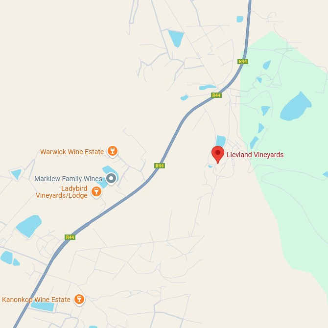 Lievland Vineyards Karte