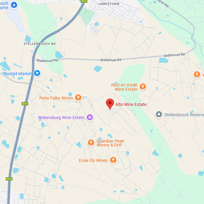 Alto Wine Estate Karte