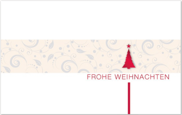 Karte "Frohe Weihnachten"
