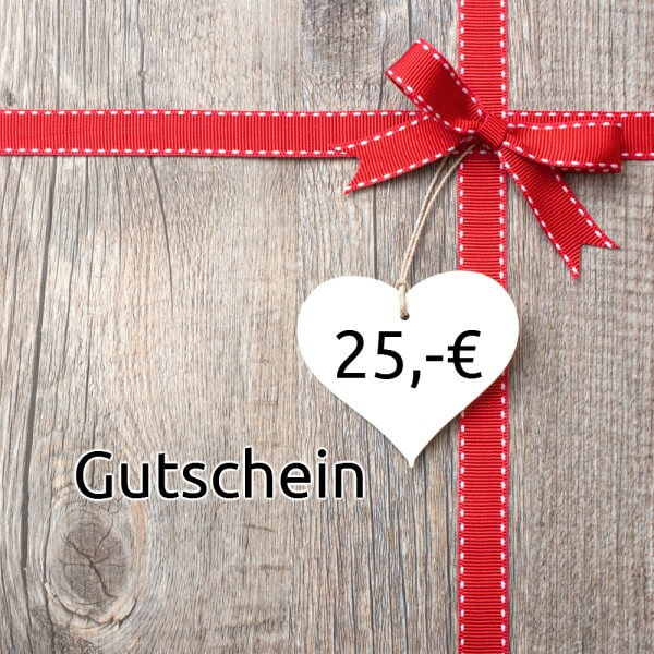 Geschenkgutschein 25,00 Euro